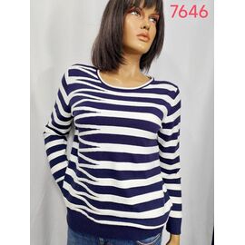 Фотография Свитер женский 7646 blue р.XL-4XL "LIDA" недорого оптом от прямого поставщика