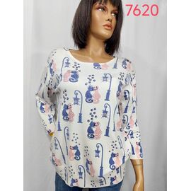 Фотография Свитер женский 7620 white р.3XL-4XL "LIDA" недорого оптом от прямого поставщика