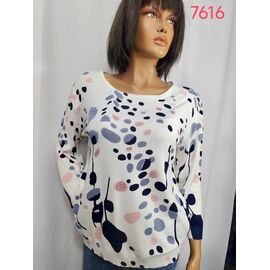 Фотография Свитер женский 7616 white р.XL-4XL "LIDA" недорого оптом от прямого поставщика