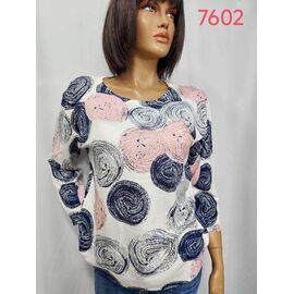 Фотография Свитер женский 7602 blue р.XL-4XL "LIDA" недорого оптом от прямого поставщика