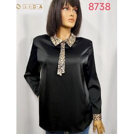 Фотография Свитер женский 8738 black р.52-62 "LIDA" недорого оптом от прямого поставщика