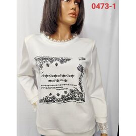 Фотография Свитер женский 0473-1 white р.52-62 "LIDA" недорого оптом от прямого поставщика