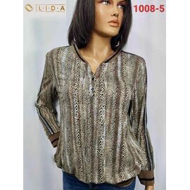 Фотография Свитер женский 1008-5 brown р.52-62 "LIDA" недорого оптом от прямого поставщика