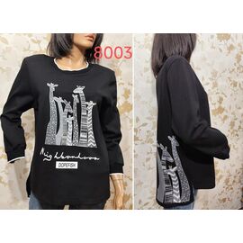 Фотография Свитер женский 8003 black р.52-62 "LIDA" недорого оптом от прямого поставщика