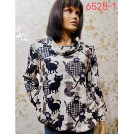 Фотография Свитер женский 6528-1 beige р.52-62 "LIDA" недорого оптом от прямого поставщика