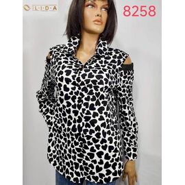 Фотография Свитер женский 8258 black р.52-62 "LIDA" недорого оптом от прямого поставщика