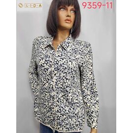 Фотография Рубашка женская 9359-11 l.grey р.52-62 "LIDA" недорого оптом от прямого поставщика