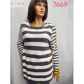 Фотография Свитер женский 7669 white р.52-62 "LIDA" недорого оптом от прямого поставщика