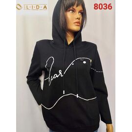 Фотография Батник женский 8036 black р.52-62 "LIDA" недорого оптом от прямого поставщика