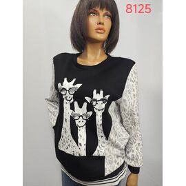 Фотография Свитер женский 8125 black р.52-62 "LIDA" недорого оптом от прямого поставщика