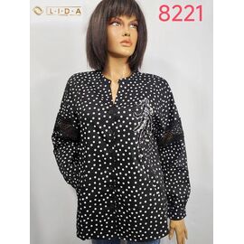 Фотография Свитер женский 8221 black р.52-62 "LIDA" недорого оптом от прямого поставщика