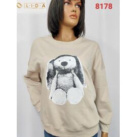 Фотография Свитер женский 8178 beige р.52-62 "LIDA" недорого оптом от прямого поставщика