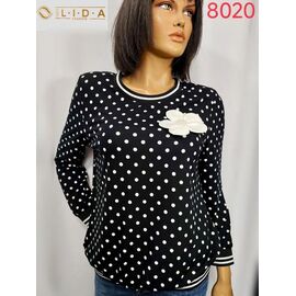 Фотография Свитер женский 8020 black р.52-62 "LIDA" недорого оптом от прямого поставщика