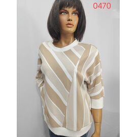Фотография Свитер женский 0470 beige р.52-62 "LIDA" недорого оптом от прямого поставщика