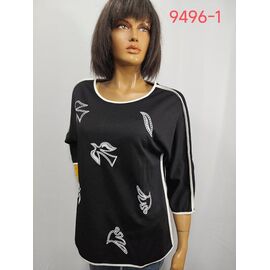 Фотография Свитер женский 9496-1 black р.52-62 "LIDA" недорого оптом от прямого поставщика