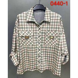 Фотография Рубашка женская 0440-1 beige р.52-62 "LIDA" недорого оптом от прямого поставщика