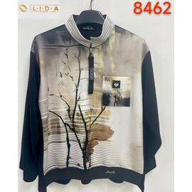 Фотография Свитер женский 8462 navy р.52-62 "LIDA" недорого оптом от прямого поставщика