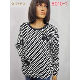 Фотография Свитер женский 8010-1 white р.52-62 "LIDA" недорого оптом от прямого поставщика