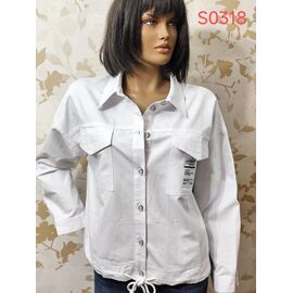 Фотография Рубашка женская S0318 white р.52-62 "LIDA" недорого оптом от прямого поставщика