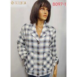 Фотография Пиджак женский 8097-1 grey р.52-62 "LIDA" недорого оптом от прямого поставщика
