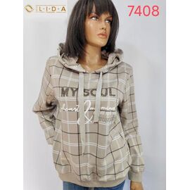 Фотография Свитер женский 7408 beige р.52-62 "LIDA" недорого оптом от прямого поставщика