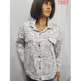 Фотография Рубашка женская 7887 white р.52-62 "LIDA" недорого оптом от прямого поставщика