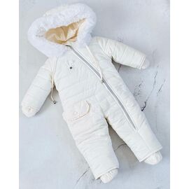 Фотография Комбинезон детский тёплый унисекс 8464 white р.68-80 "Moda school" недорого оптом от прямого поставщика