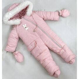 Фотография Комбинезон детский тёплый на девочку 8464 pink р.68-80 "Moda school" недорого оптом от прямого поставщика