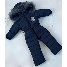 Фотография Комбинезон детский тёплый унисекс 8465-1 navy р.86-98 "Moda school" недорого оптом от прямого поставщика
