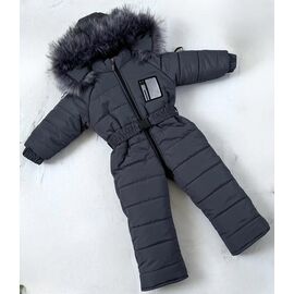 Фотография Комбинезон детский тёплый унисекс 8465-1 d.grey р.86-98 "Moda school" недорого оптом от прямого поставщика