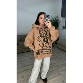 Фотография Худи женское 290 beige р.42-48 "VLADISLAVA" недорого оптом от прямого поставщика