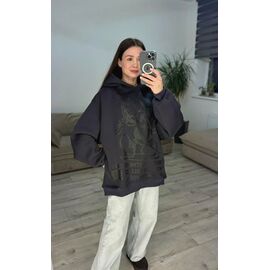 Фотография Худи женское 290 black р.42-48 "VLADISLAVA" недорого оптом от прямого поставщика