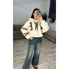 Фотография Худи женское 300 milk р.one size "VLADISLAVA" недорого оптом от прямого поставщика