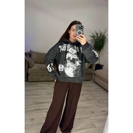 Фотография Худи женское 305 d.grey р.42-48 "VLADISLAVA" недорого оптом от прямого поставщика