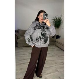 Фотография Худи женское 305 grey р.42-48 "VLADISLAVA" недорого оптом от прямого поставщика