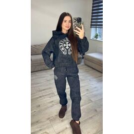 Фотография Костюм спортивный женский 309 black р.42-48 "VLADISLAVA" недорого оптом от прямого поставщика