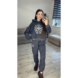 Фотография Костюм спортивный женский 309 d.grey р.42-48 "VLADISLAVA" недорого оптом от прямого поставщика