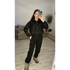 Фотография Костюм спортивный женский 312 black р.42-48 "VLADISLAVA" недорого оптом от прямого поставщика