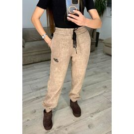 Фотография Штаны спортивные женские тёплые 322 beige р.42-48 "VLADISLAVA" недорого оптом от прямого поставщика