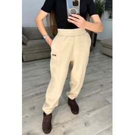 Фотография Штаны спортивные женские тёплые 323 beige р.42-48 "VLADISLAVA" недорого оптом от прямого поставщика