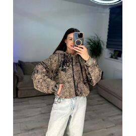 Фотография Кофта спортивная женская тёплая 51-1 beige р.42-48 "VLADISLAVA" недорого оптом от прямого поставщика