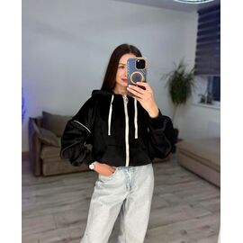 Фотография Кофта спортивная женская 51-2 black р.42-48 "VLADISLAVA" недорого оптом от прямого поставщика