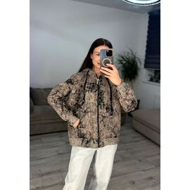 Фотография Кофта спортивная женская тёплая 602 beige р.42-48 "VLADISLAVA" недорого оптом от прямого поставщика