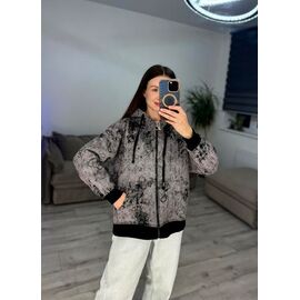 Фотография Кофта спортивная женская тёплая 602 grey р.42-48 "VLADISLAVA" недорого оптом от прямого поставщика