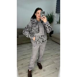 Фотография Костюм спортивный женский 607 grey р.42-48 "VLADISLAVA" недорого оптом от прямого поставщика