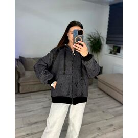 Фотография Кофта спортивная женская тёплая 621 d.grey р.42-48 "VLADISLAVA" недорого оптом от прямого поставщика