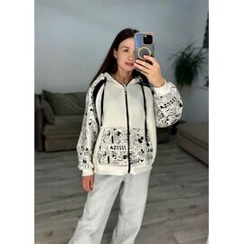 Фотография Кофта спортивная женская тёплая 621 white р.42-48 "VLADISLAVA" недорого оптом от прямого поставщика