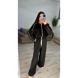 Фотография Костюм спортивный женский тёплый 622 black р.42-48 "VLADISLAVA" недорого оптом от прямого поставщика