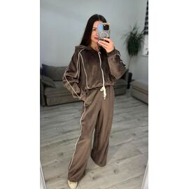 Фотография Костюм спортивный женский тёплый 622 brown р.42-48 "VLADISLAVA" недорого оптом от прямого поставщика