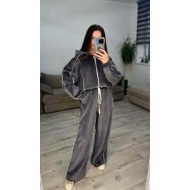 Фотография Костюм спортивный женский тёплый 622 grey р.42-48 "VLADISLAVA" недорого оптом от прямого поставщика